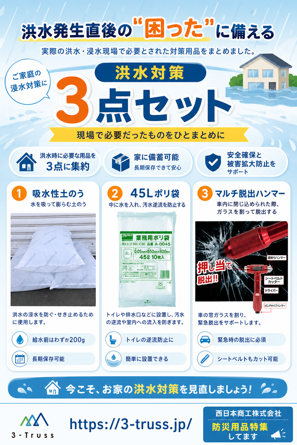 洪水対策3点セット” title=